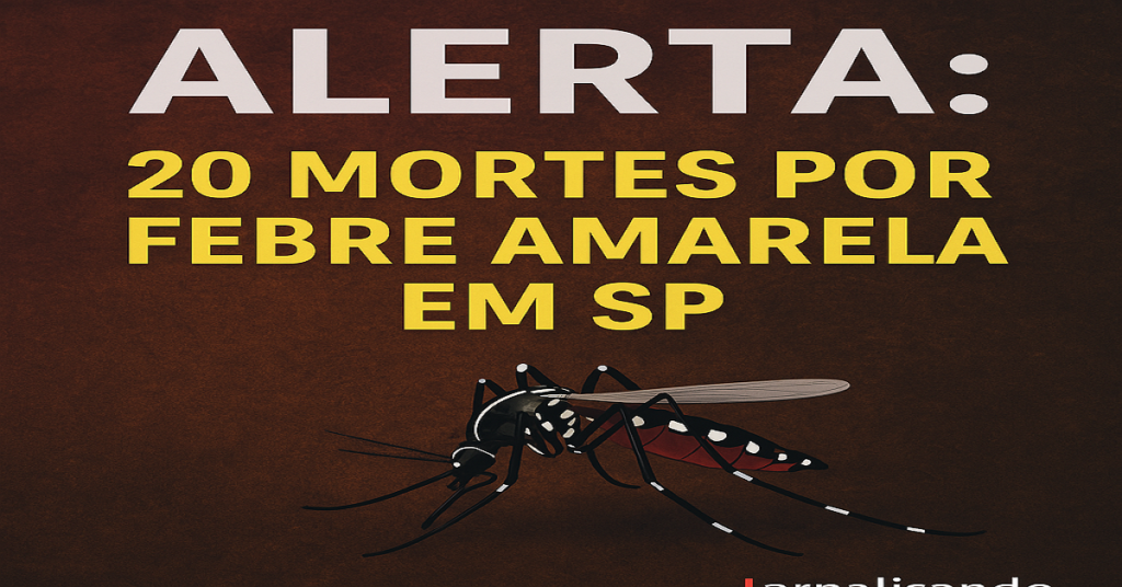 Febre amarela dixou em 2025, até agopra, 20 mortos em São Paulo - Foto: Jornalizando